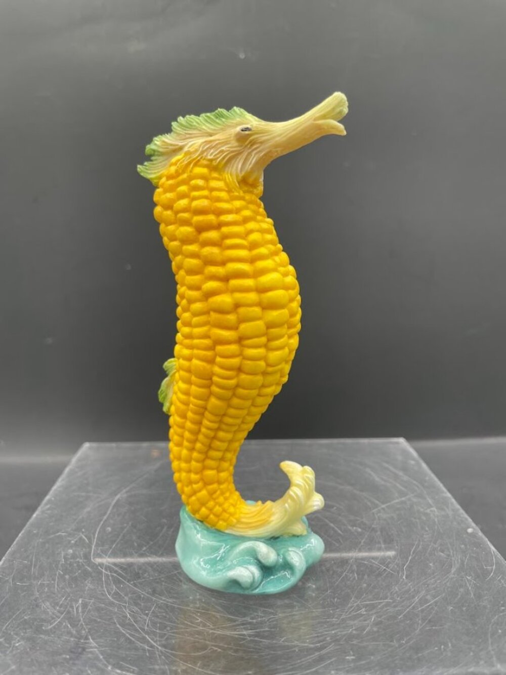 Enesco Home Grown Sweet Corn Seahorse 4007890 Anthropomorphic Vegetable Figure